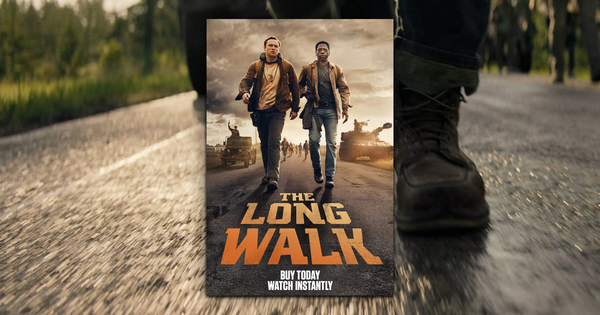 This is a banner for a review of The Long Walk. Image courtesy of the filmmakers.