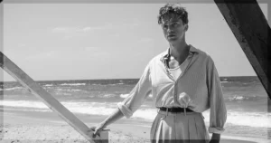 This is a banner for a review of The Stranger. Image courtesy of the filmmakers.