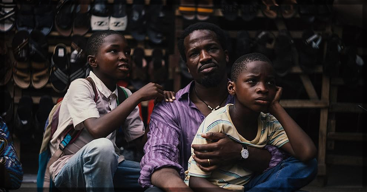 This is a banner for a review of My Father's Shadow. Image courtesy of MUBI and the filmmakers.