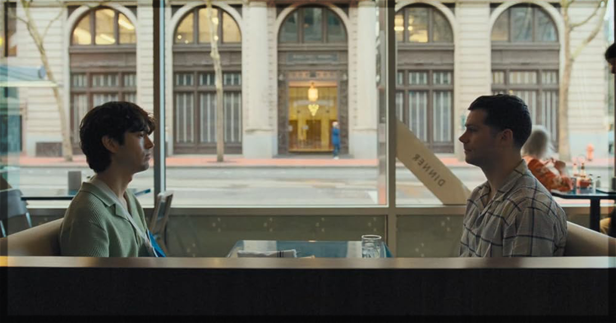 This is a banner for a review of Twinless. Image courtesy of the filmmakers.