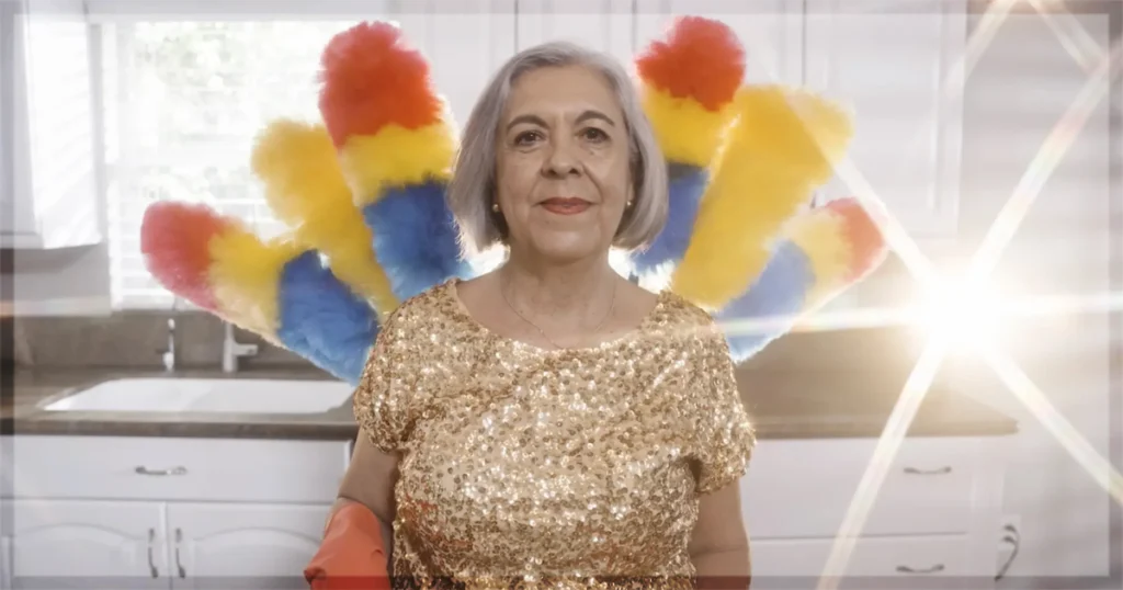 This is a banner for a review of the documentary movie How to Clean a House in Ten Easy Steps. Image courtesy of the filmmakers.