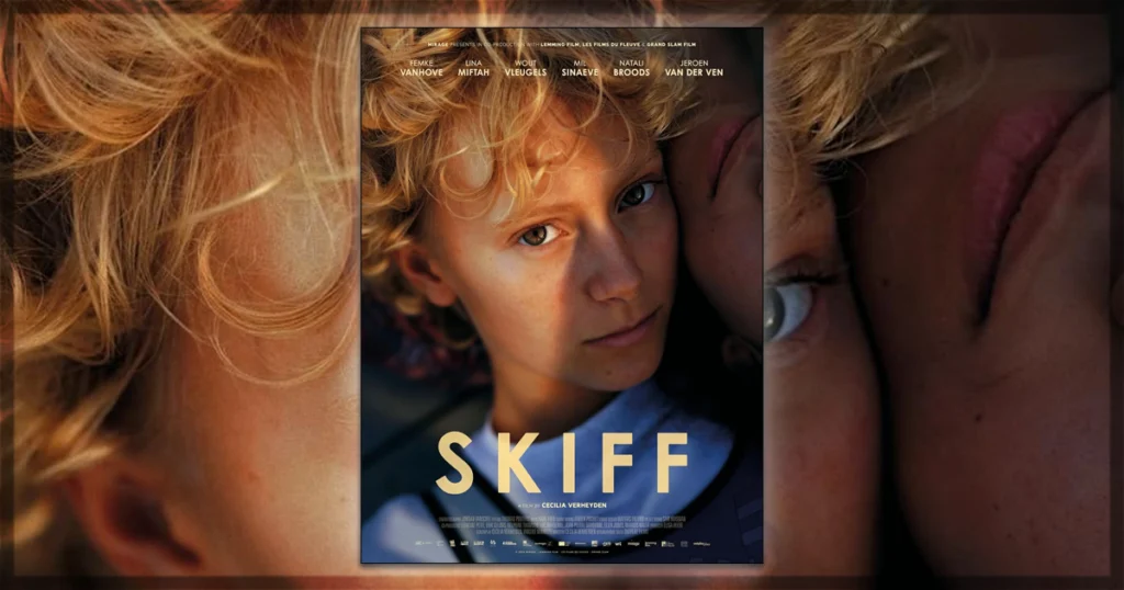This is a banner for a review of the movie Skiff. Image courtesy of the filmmakers.