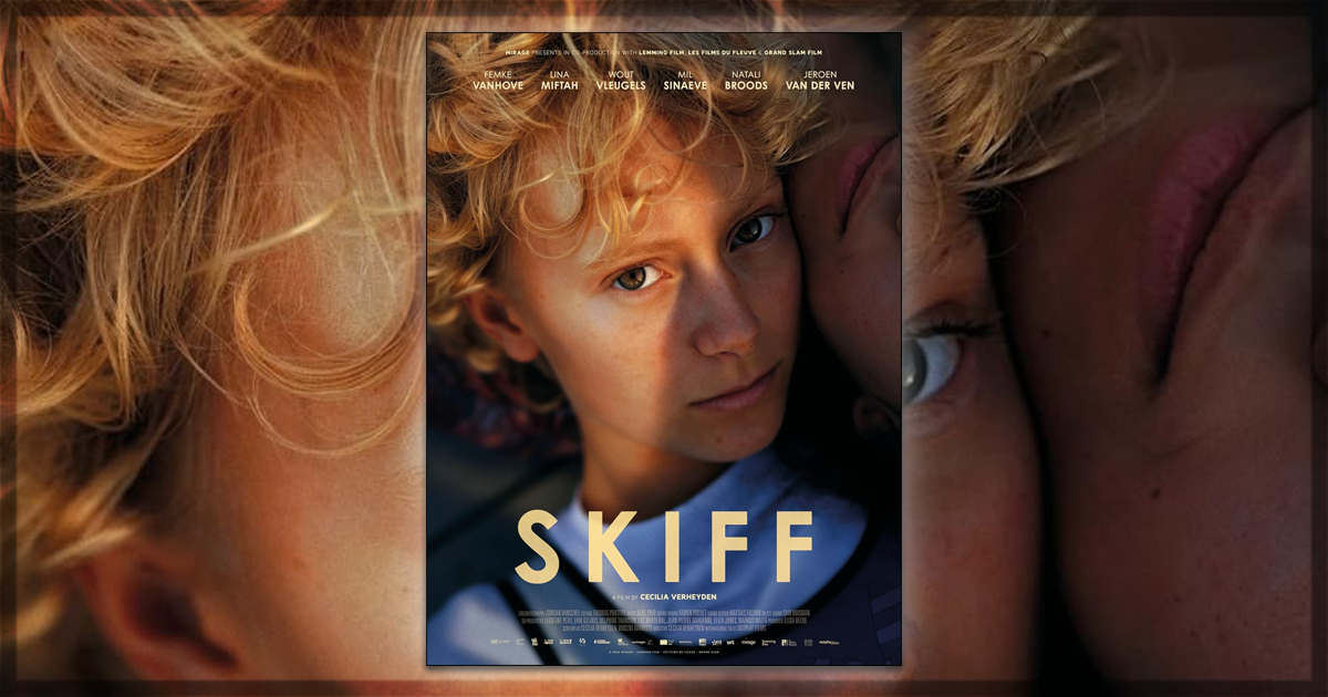 This is a banner for a review of the movie Skiff. Image courtesy of the filmmakers.