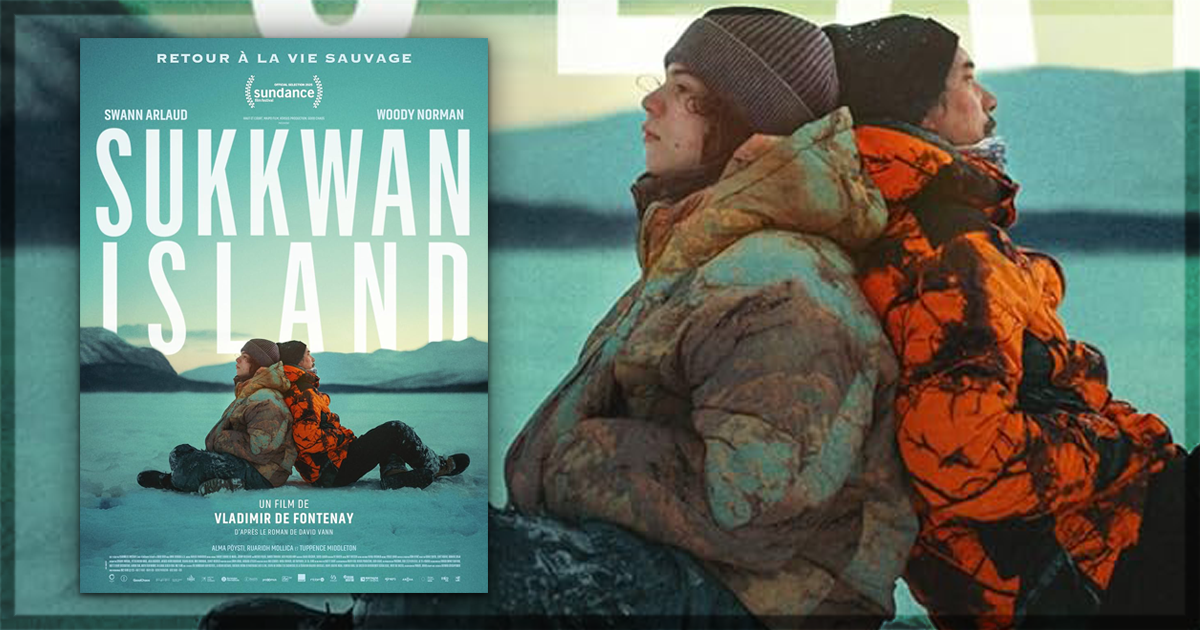 This is a banner for a review of the movie Sukkwan Island. Image courtesy of the filmmakers.