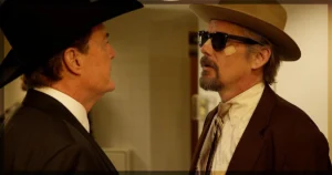 This is a banner for a review of Season 1 of The Lowdown. Image courtesy of the filmmakers.