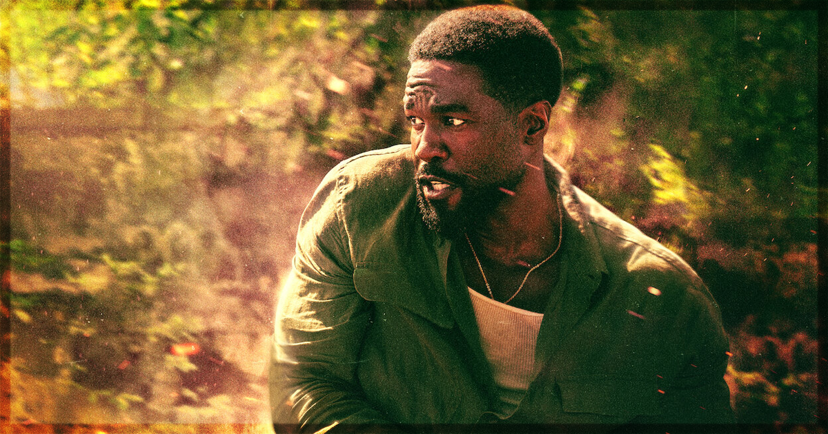 This is a banner for a review of the show Man on Fire. Image courtesy of Netflix.