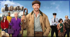 This is a banner for a review of the movie The Sheep Detectives. Image courtesy of the filmmakers.