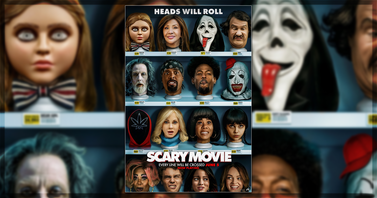 This is a banner for a review of the movie Scary Movie. Image courtesy of the filmmakers.