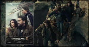 This is a banner for a review of the movie Greenland 2. Image courtesy of the filmmakers.