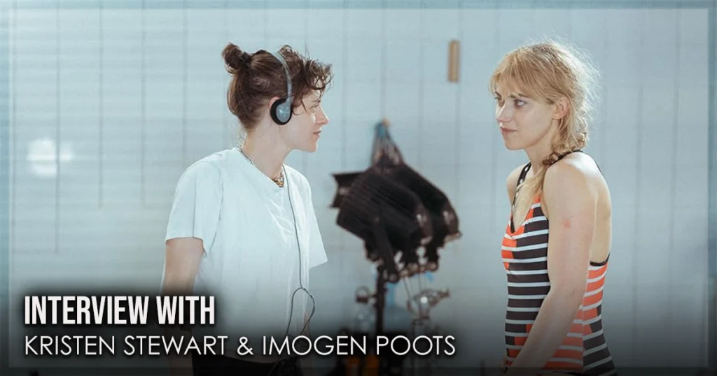 This is a banner for an interview with Kristen Stewart and Imogen Poots. Image courtesy of the filmmakers/The Chronology of Water.