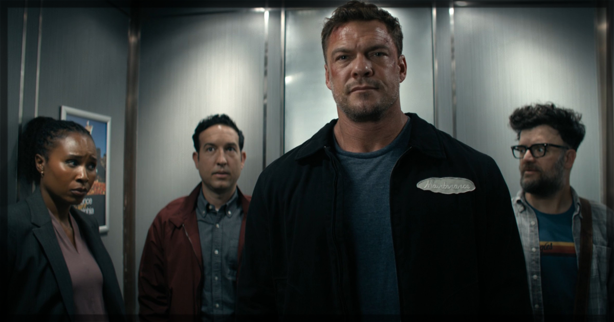 This is a banner for a review of Reacher, Season 4 - Episode 5, Bridge. Image courtesy of Prime Video.