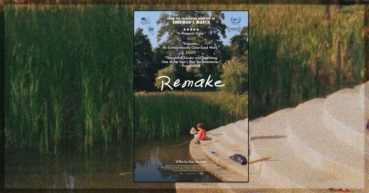 This is a banner for a review of the documentary Remake. Image courtesy of the filmmakers.