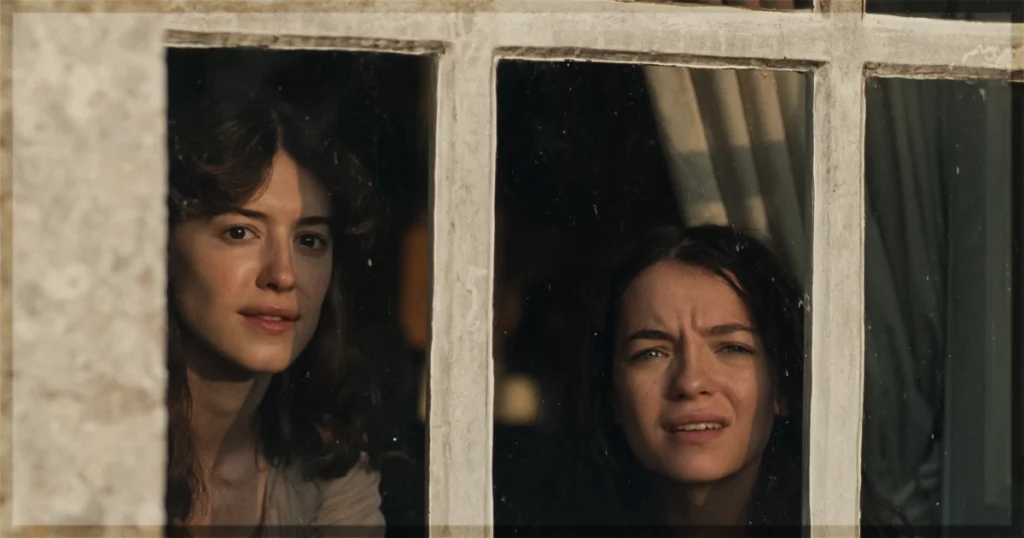 This is a banner for a review of the movie Sense and Sensibility. Image courtesy of Focus Features.