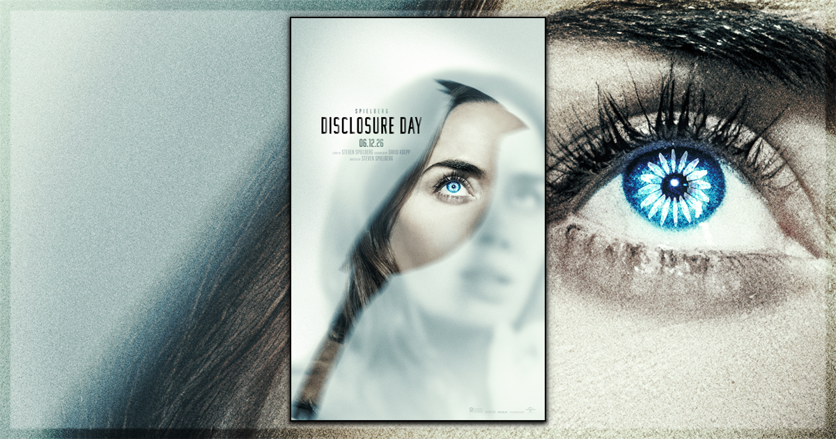 This is a banner for a review of the movie Disclosure Day. Image courtesy of the filmmakers.