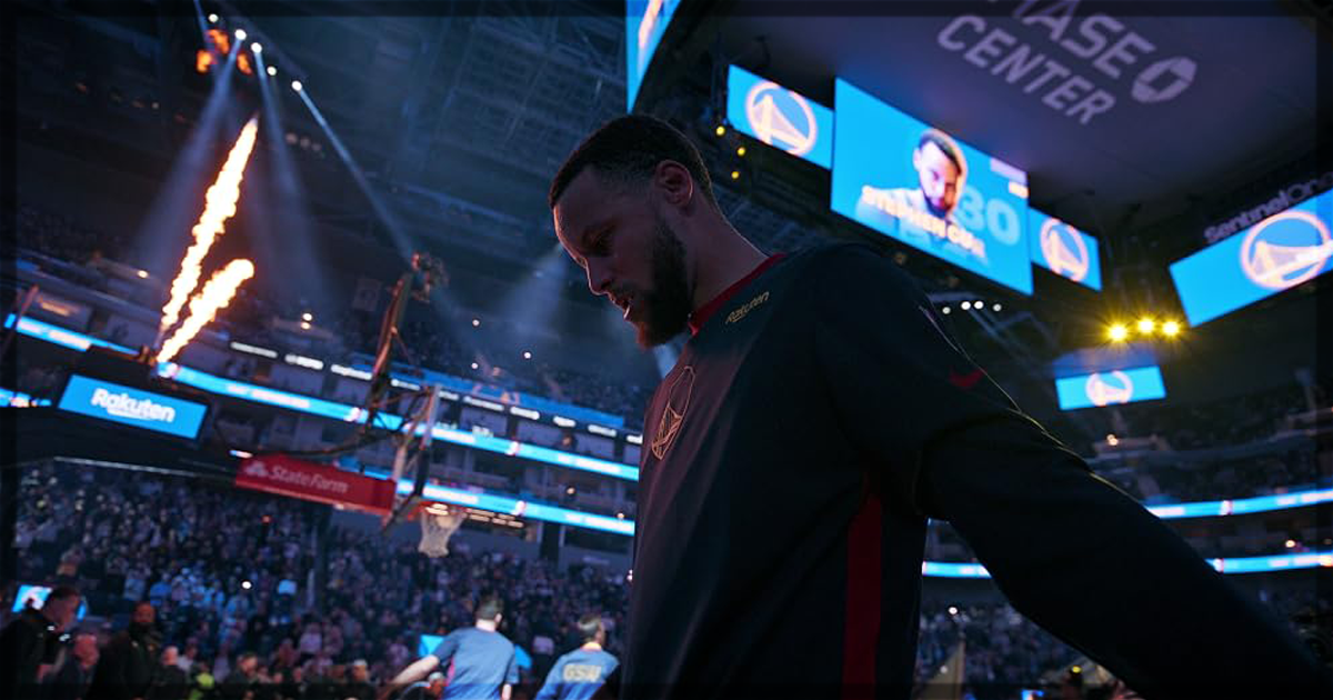 This is a banner for a review of the IMAX film Portrait of an Artist: Stephen Curry. Image courtesy of Disney.