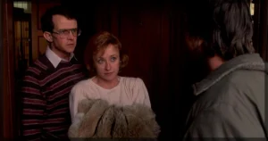 This is a banner for an article with 7 lesser known elevated horror titles to watch in time for Halloween. It features an image from the film The Stepfather.