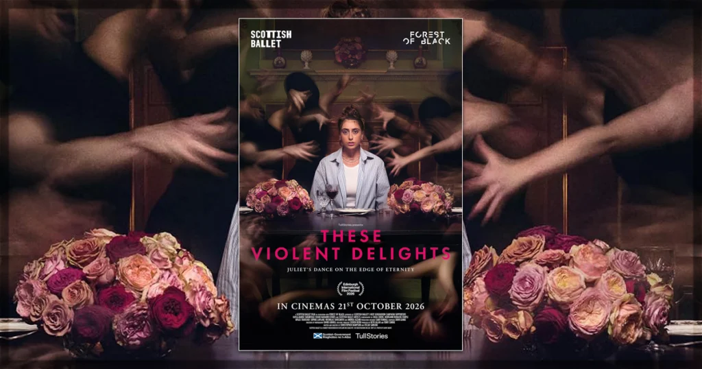 This is a banner for a review of the ballet These Violent Delights. Image courtesy of the Scottish Ballet.